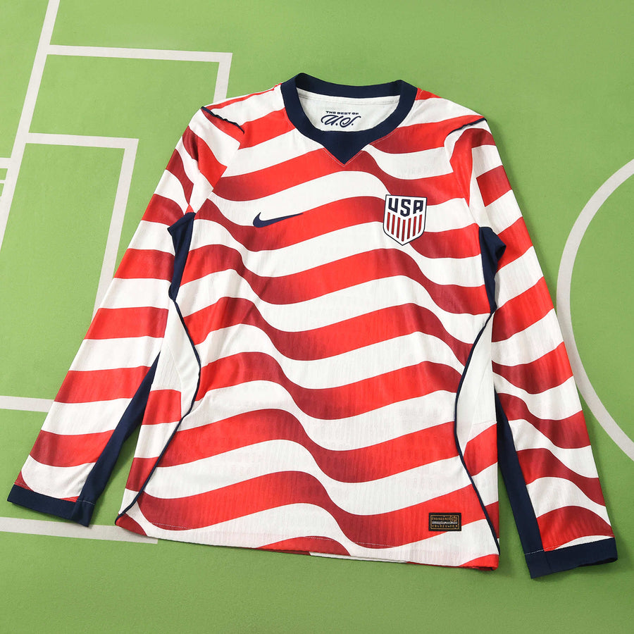 Maillot États-Unis 2026 Domicile Manches Longues — Version Joueur · Coupe du Monde 2026
