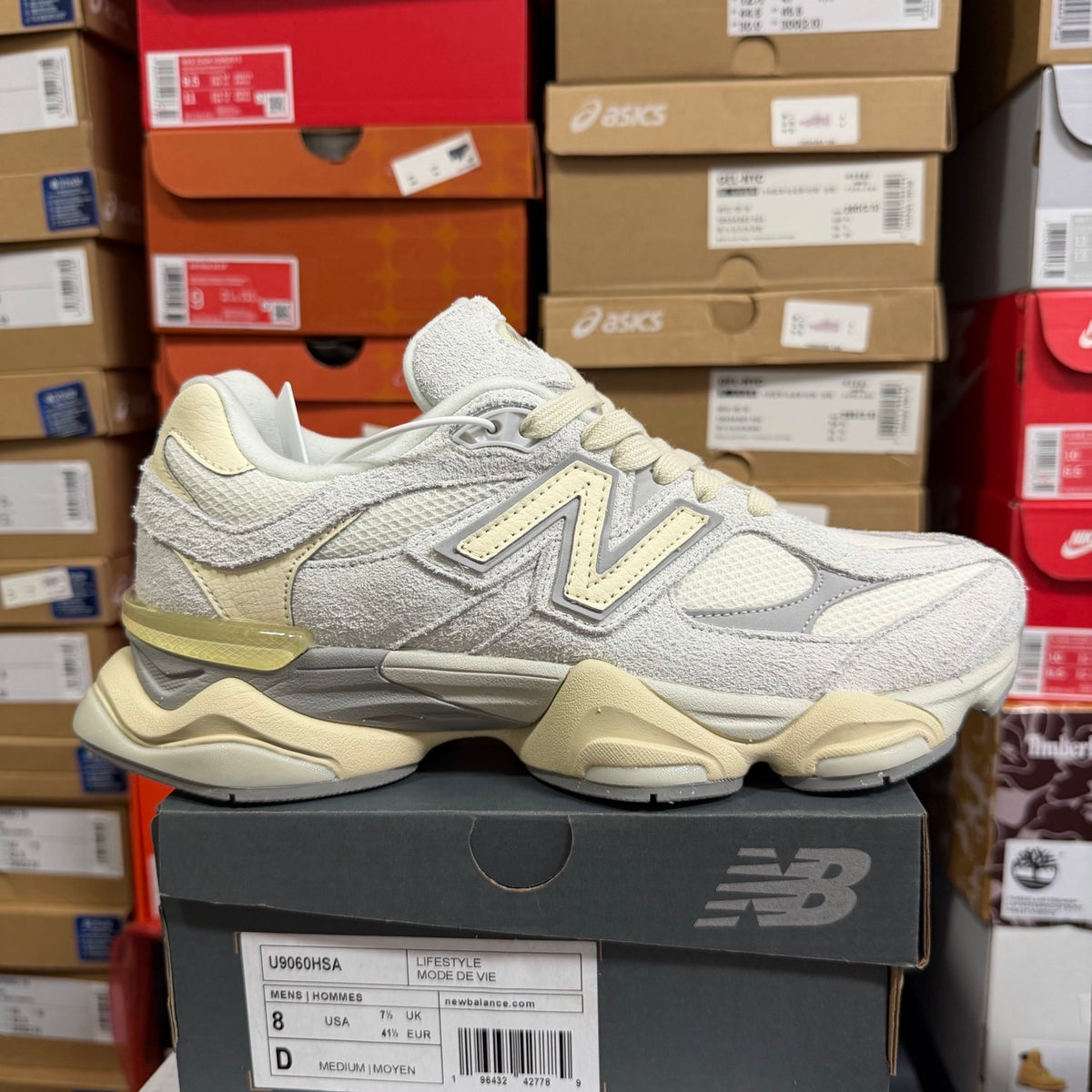New Balance 9060 'Blanc Crème Daim'
