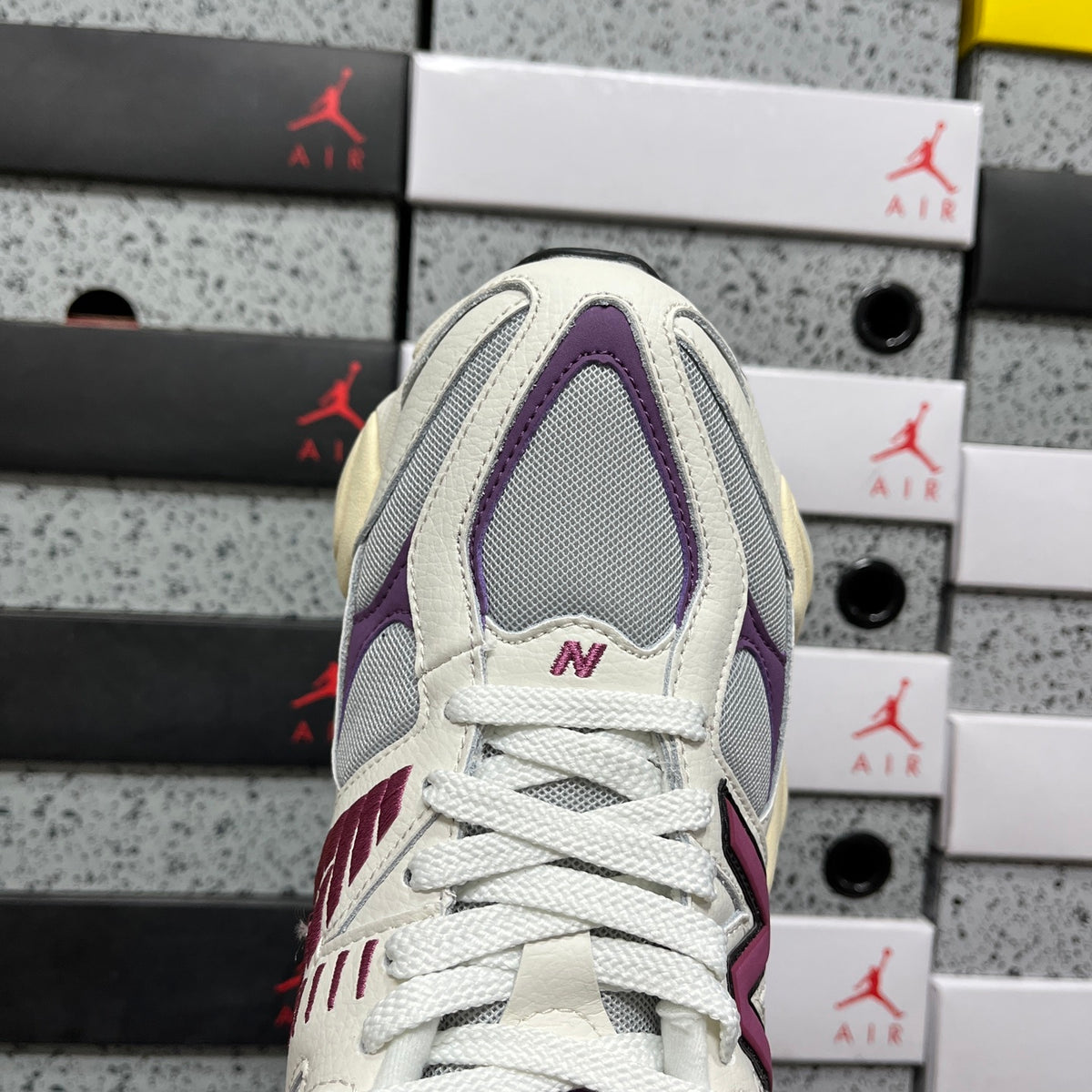 New Balance 9060 'Blanc Violet Bordeaux'