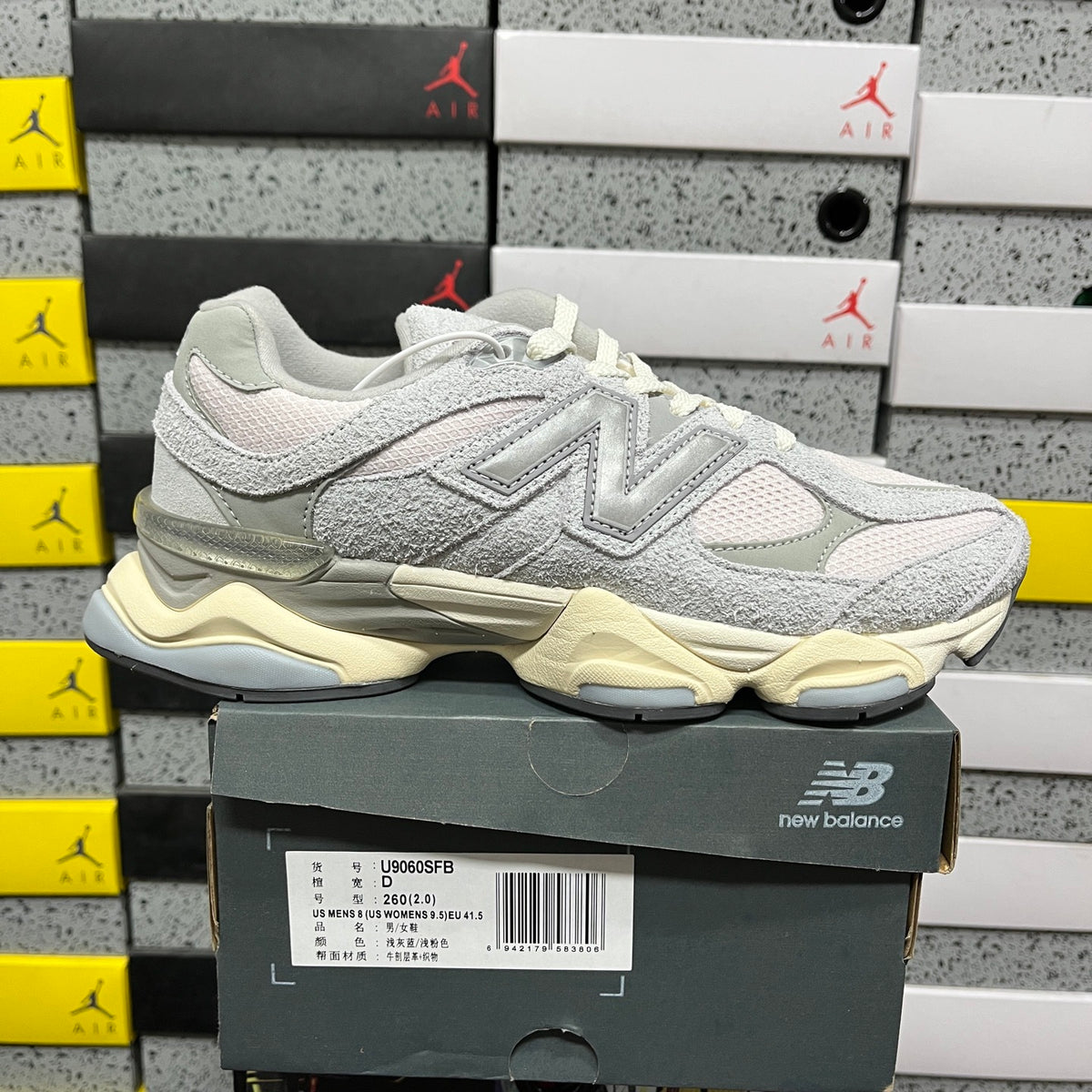 New Balance 9060 'Blanc Gris Jaune Pâle'