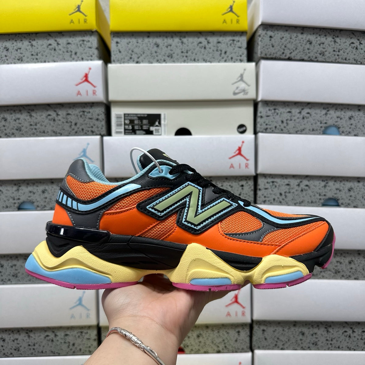 New Balance 9060 'Orange Noir Multicolore'