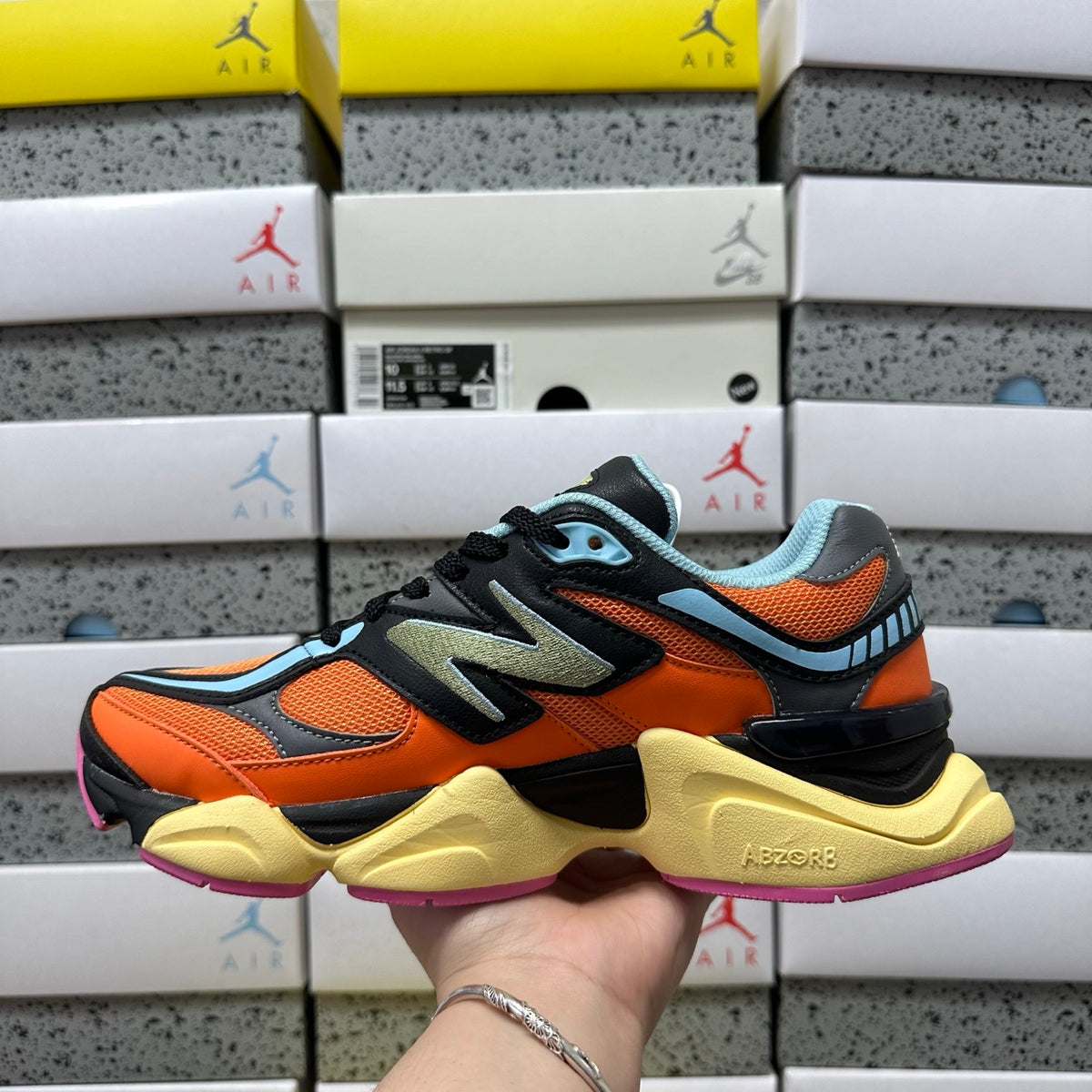New Balance 9060 'Orange Noir Multicolore'