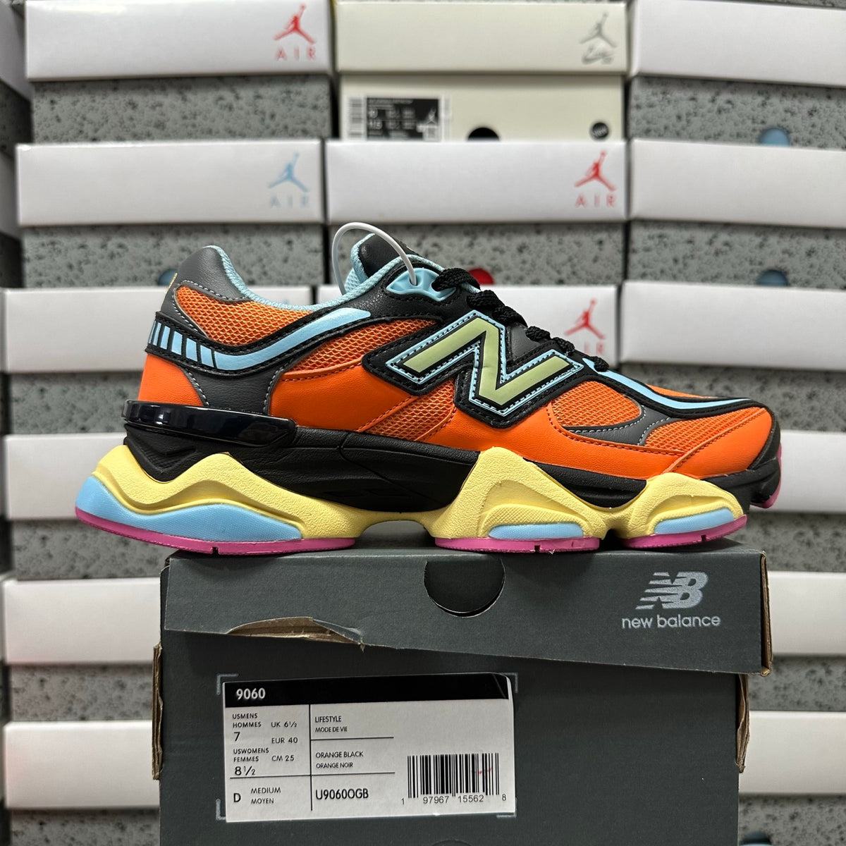 New Balance 9060 'Orange Noir Multicolore'