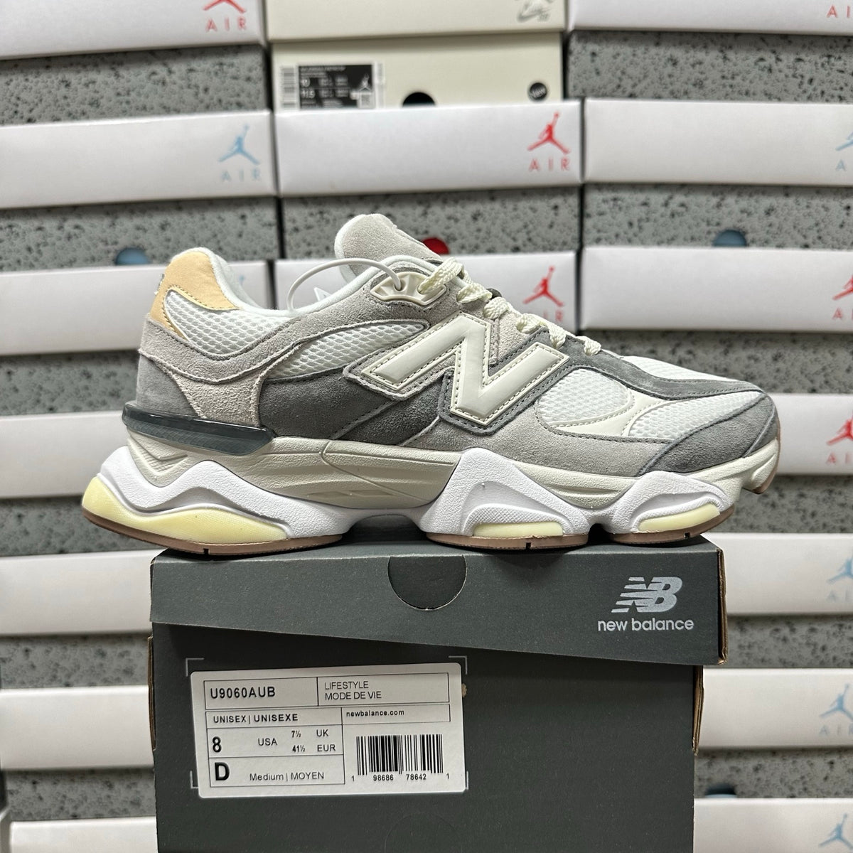 New Balance 9060 'Gris Blanc Jaune'