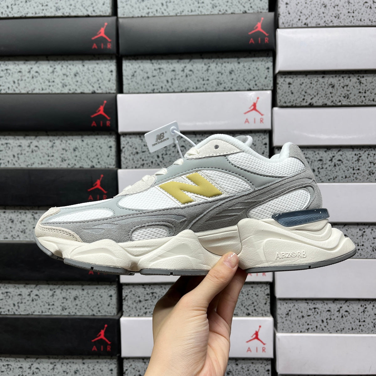 New Balance 9060 'Blanc Gris Jaune'