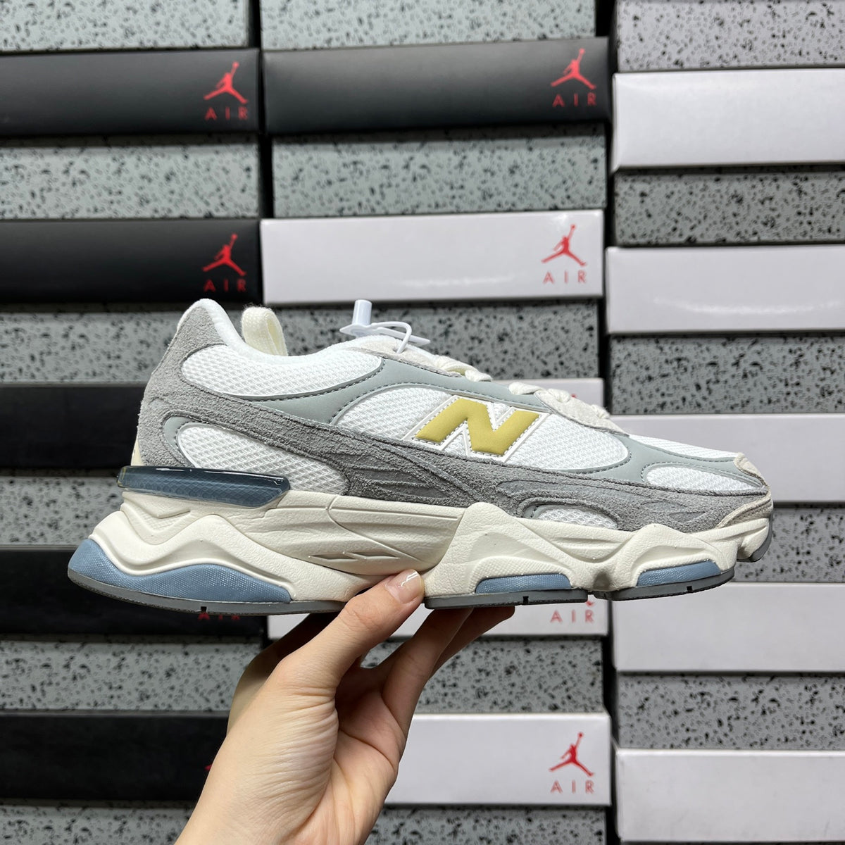 New Balance 9060 'Blanc Gris Jaune'