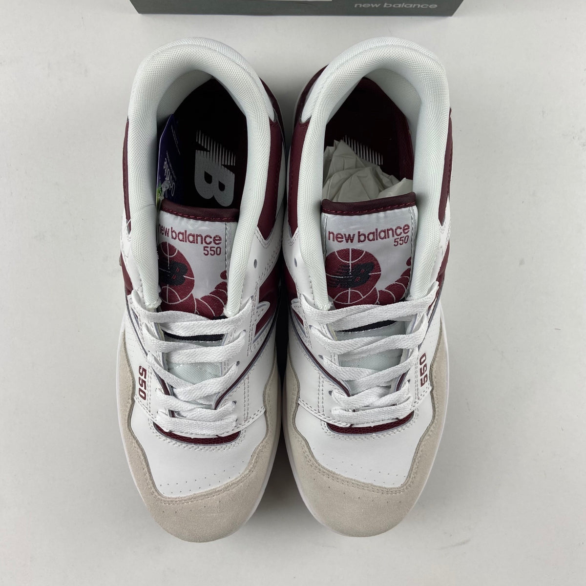 New Balance 550 'Blanc Bordeaux'