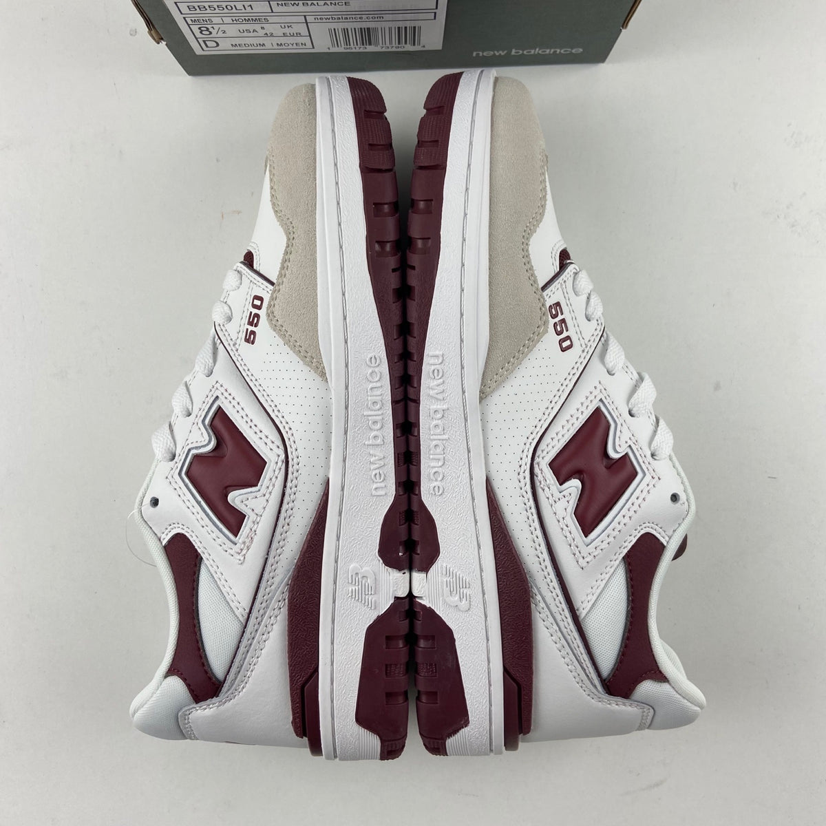 New Balance 550 'Blanc Bordeaux'