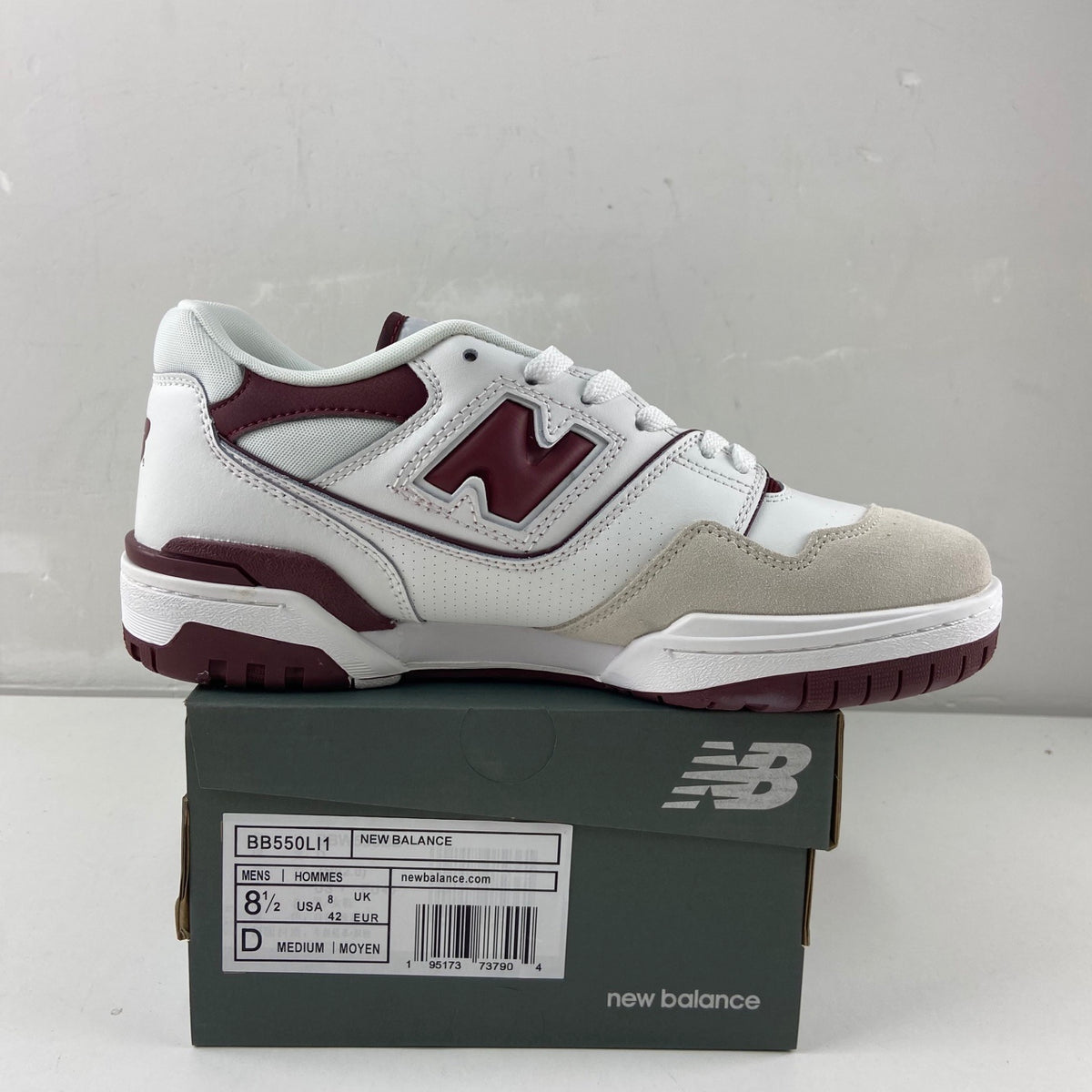 New Balance 550 'Blanc Bordeaux'