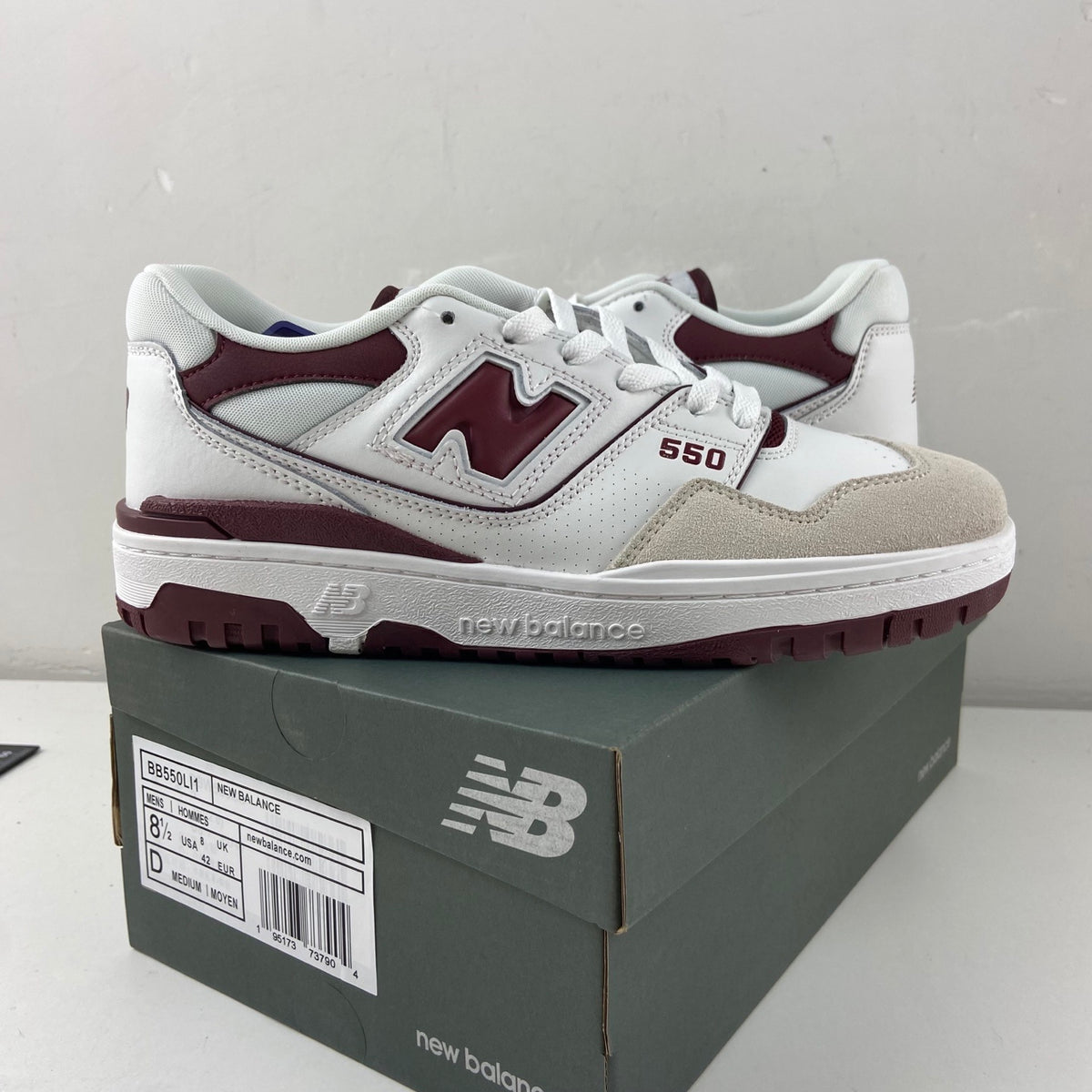 New Balance 550 'Blanc Bordeaux'