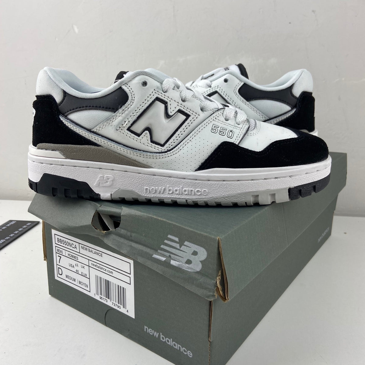 New Balance 550 'Blanc Noir Gris'