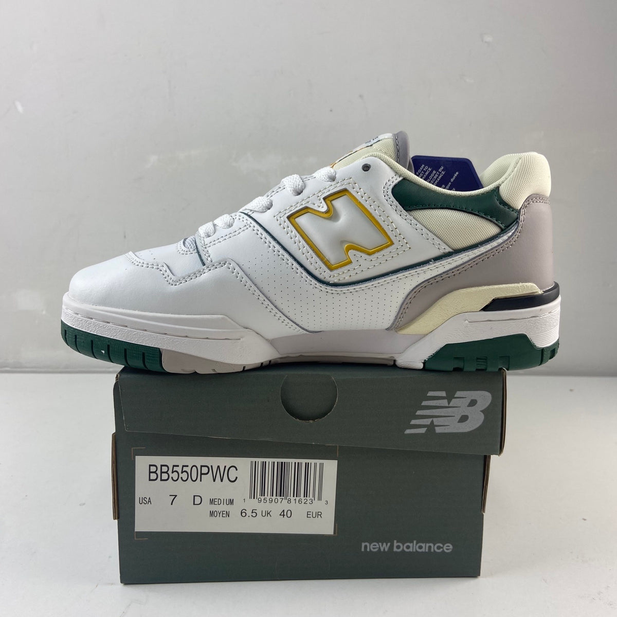 New Balance 550 'Blanc Vert Jaune'