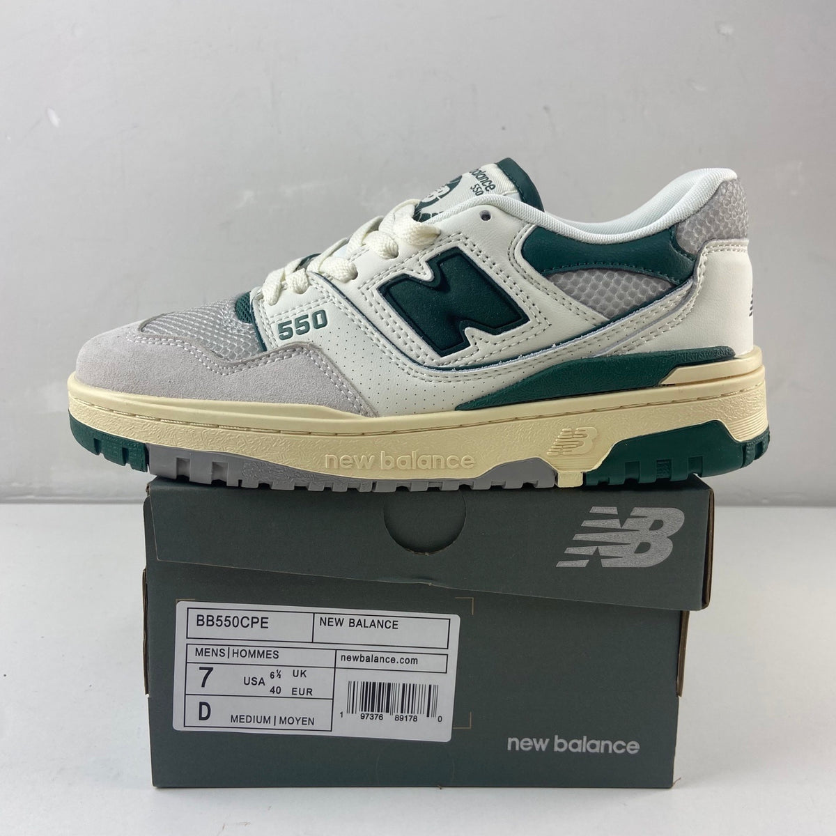 New Balance 550 'Blanc Vert Sapin'