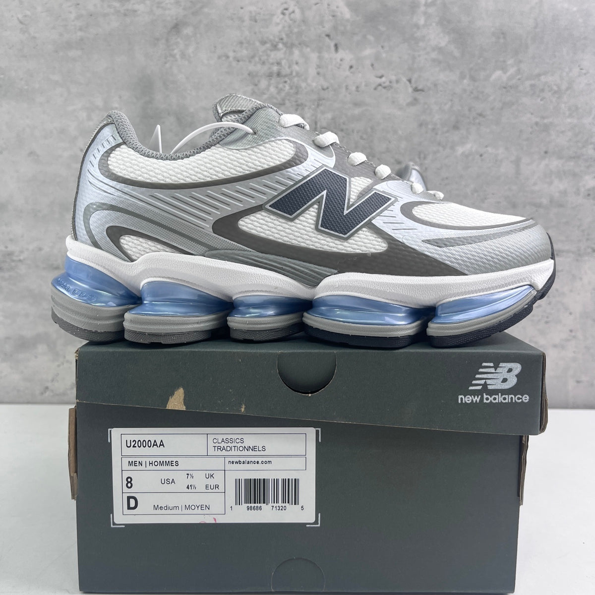 New Balance 2000 'Blanc Argent Bleu'
