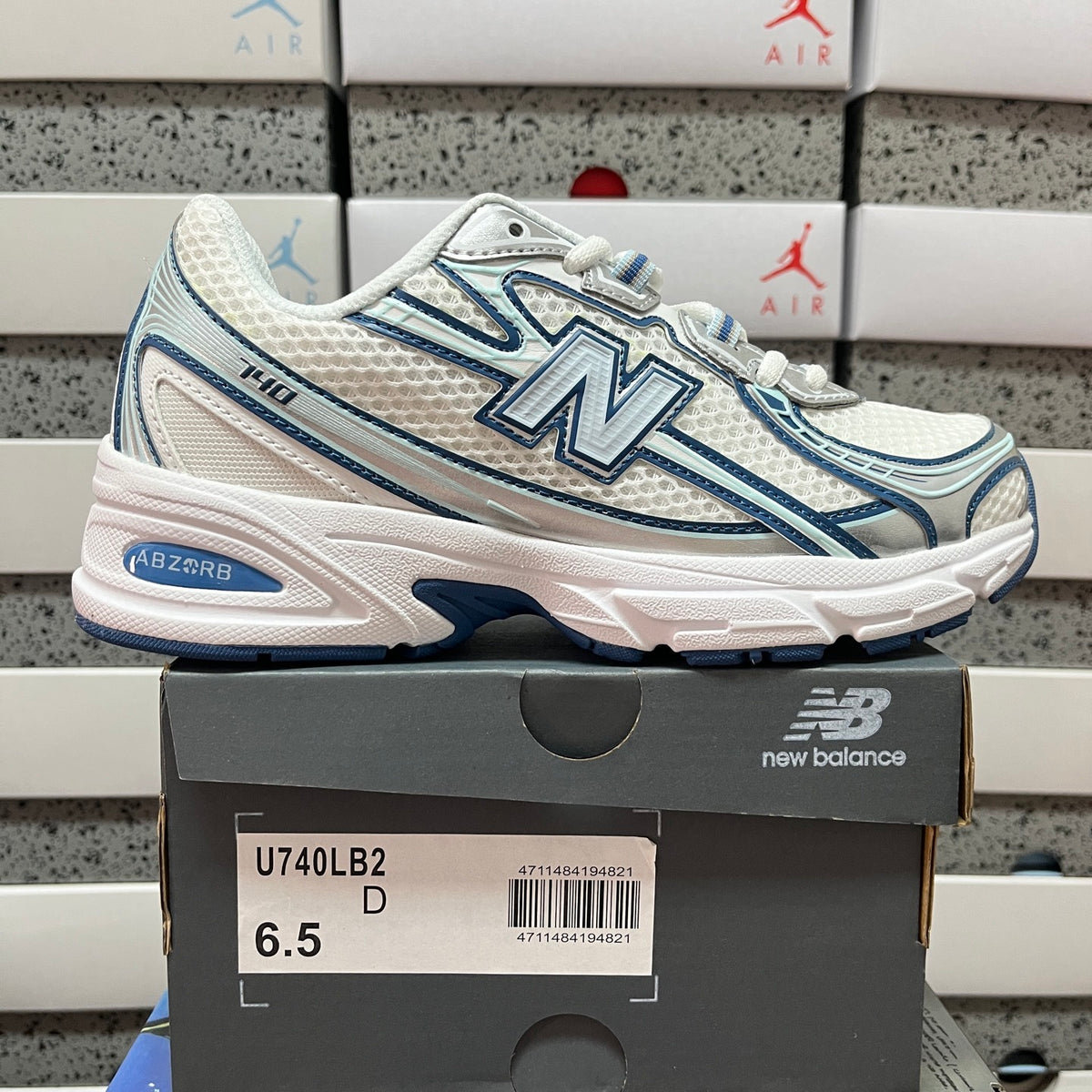 New Balance 740 'Blanc Bleu Pétrole'