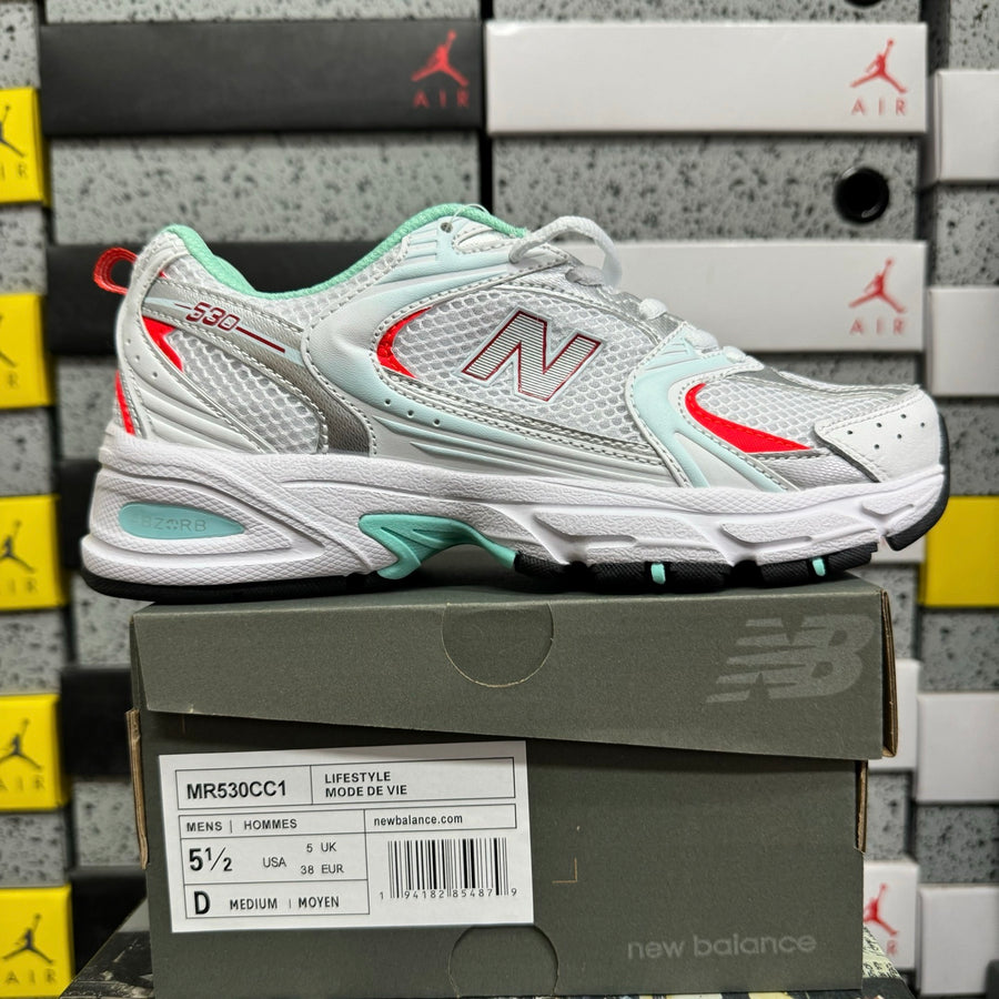 New Balance 530 'Blanc Turquoise Rouge'