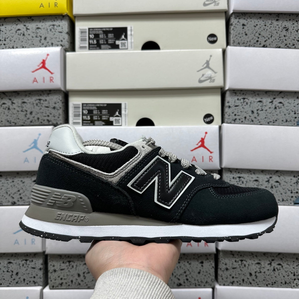 New Balance 574 'Noir Blanc'