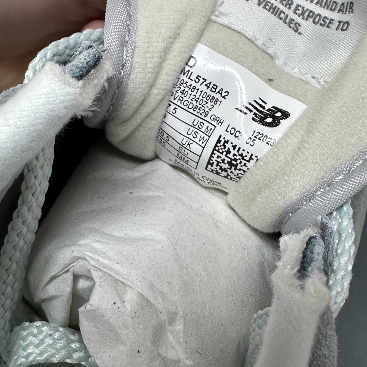 New Balance 574 'Gris Bleu Pétrole'