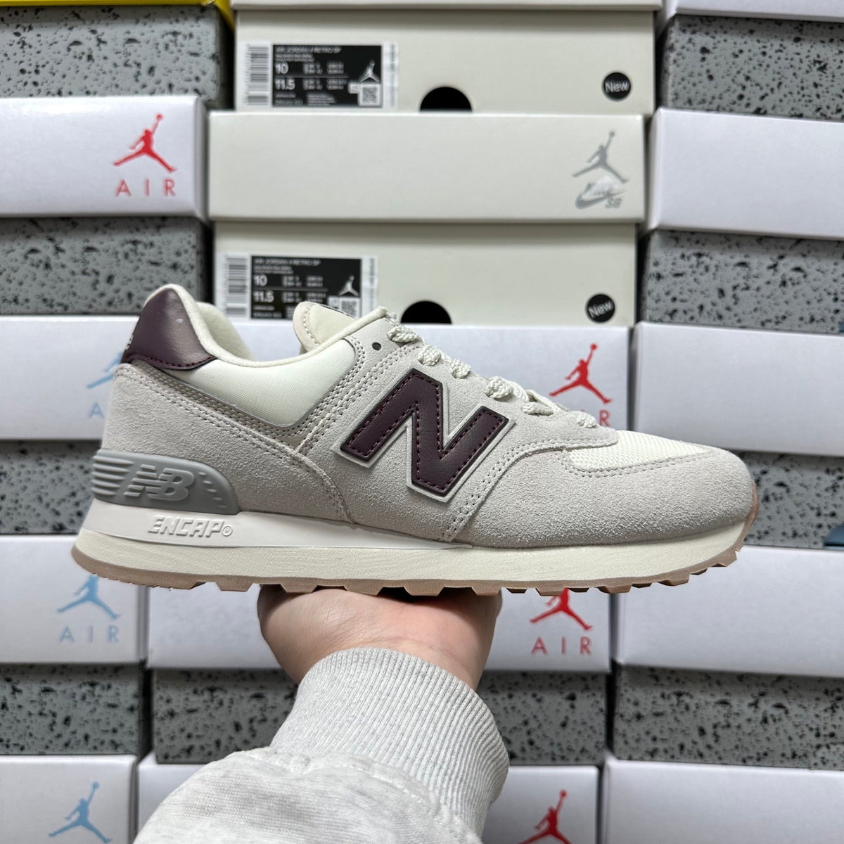 New Balance 574 'Gris Bordeaux'