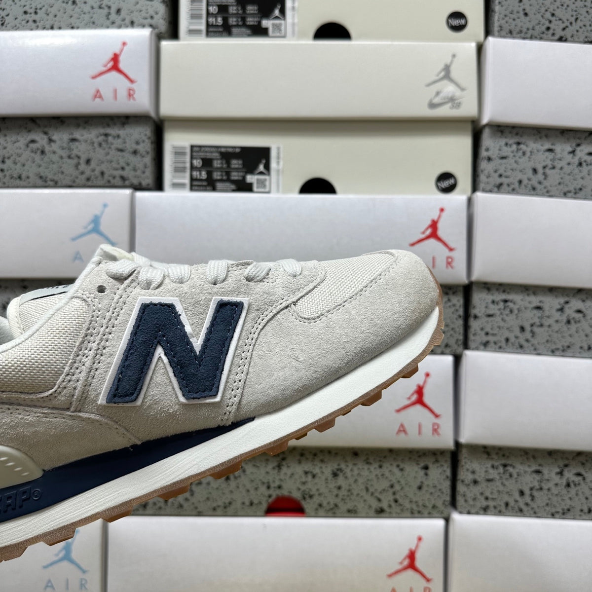 New Balance 574 'Blanc Bleu Marine'