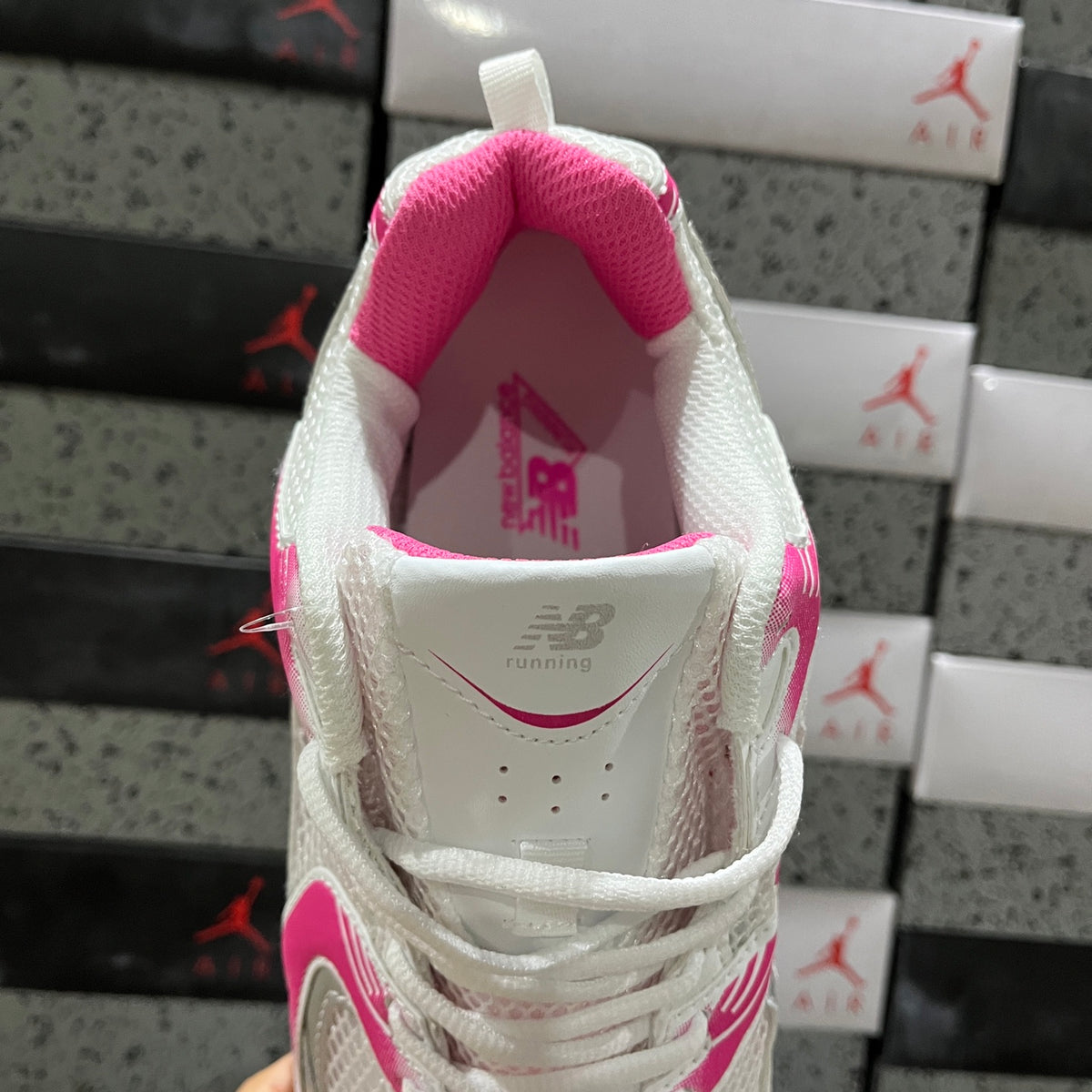New Balance 530 'Blanc Rose Fuchsia'
