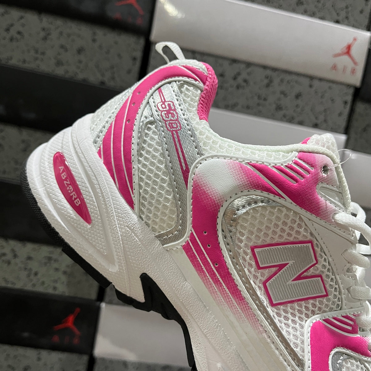New Balance 530 'Blanc Rose Fuchsia'