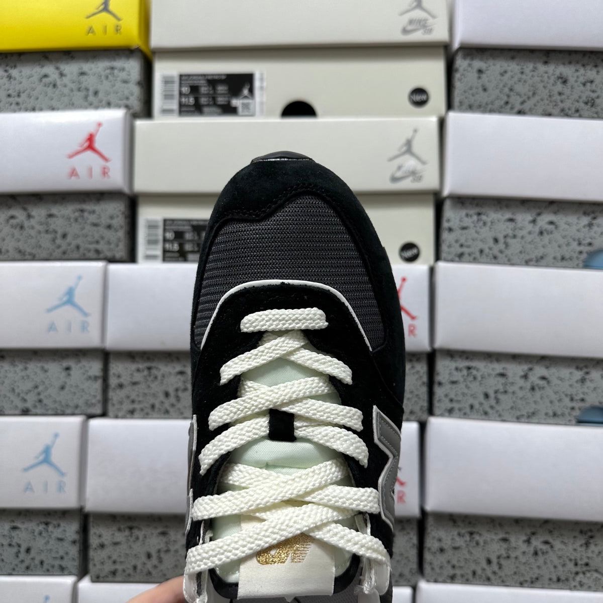 New Balance 574 'Noir Gris Blanc'