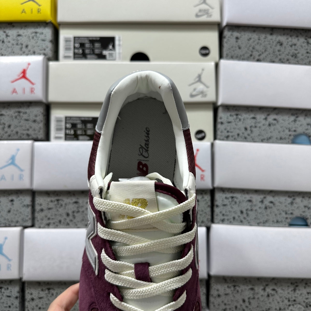 New Balance 574 'Bordeaux Blanc'