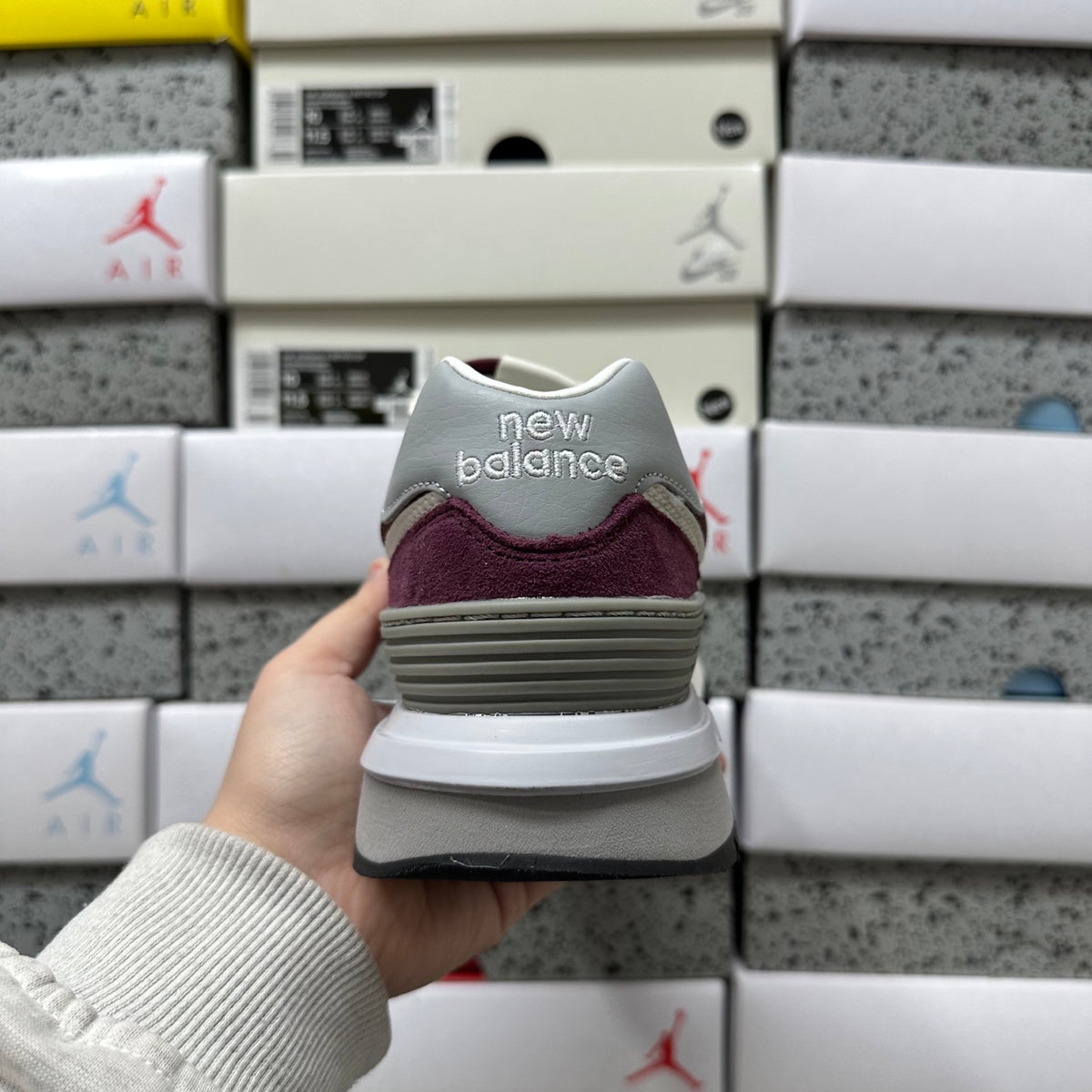New Balance 574 'Bordeaux Blanc'