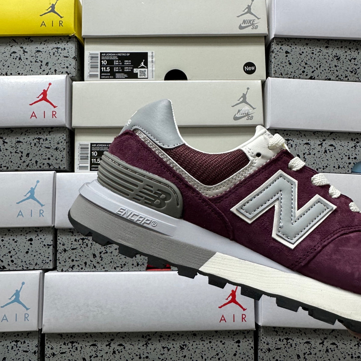 New Balance 574 'Bordeaux Blanc'