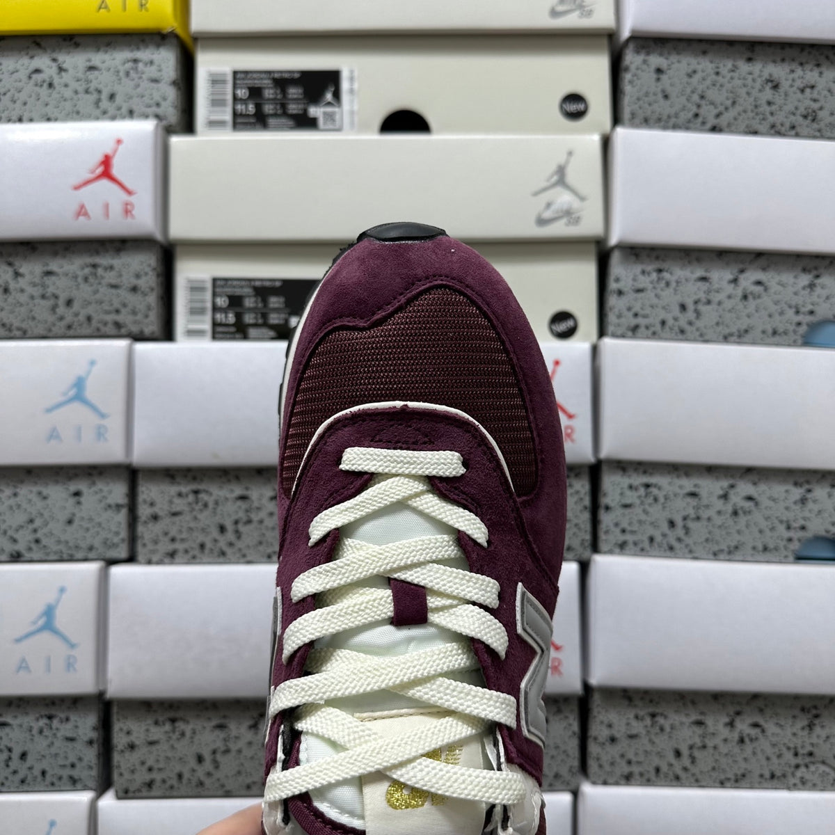 New Balance 574 'Bordeaux Blanc'
