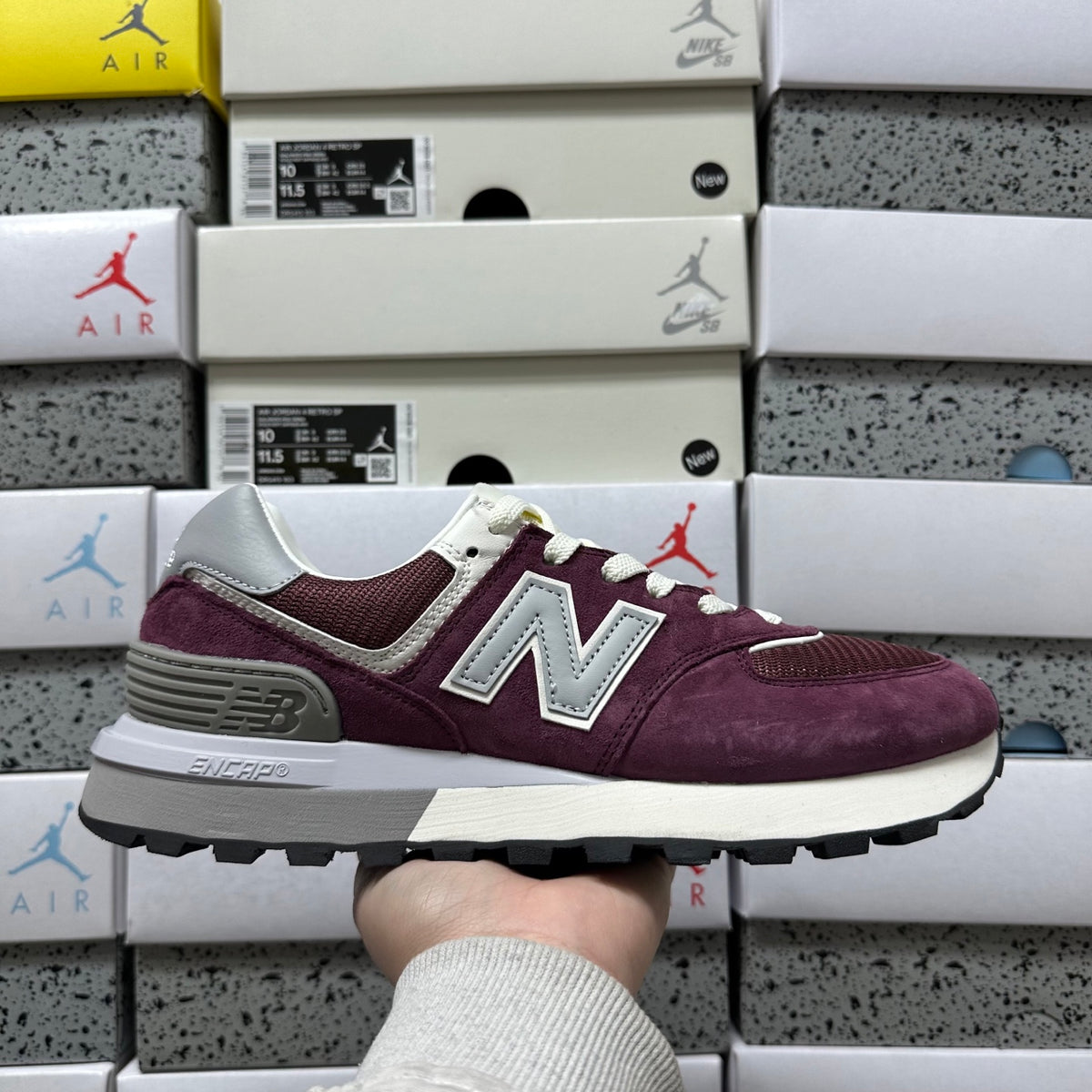 New Balance 574 'Bordeaux Blanc'