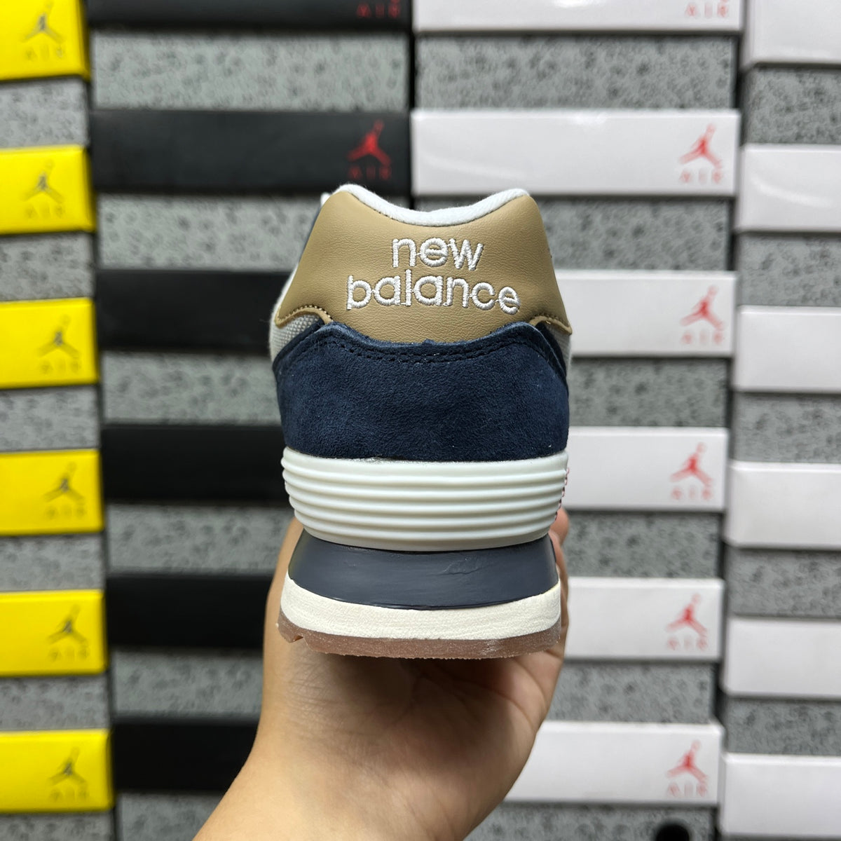 New Balance 574 'Bleu Marine Rouge'