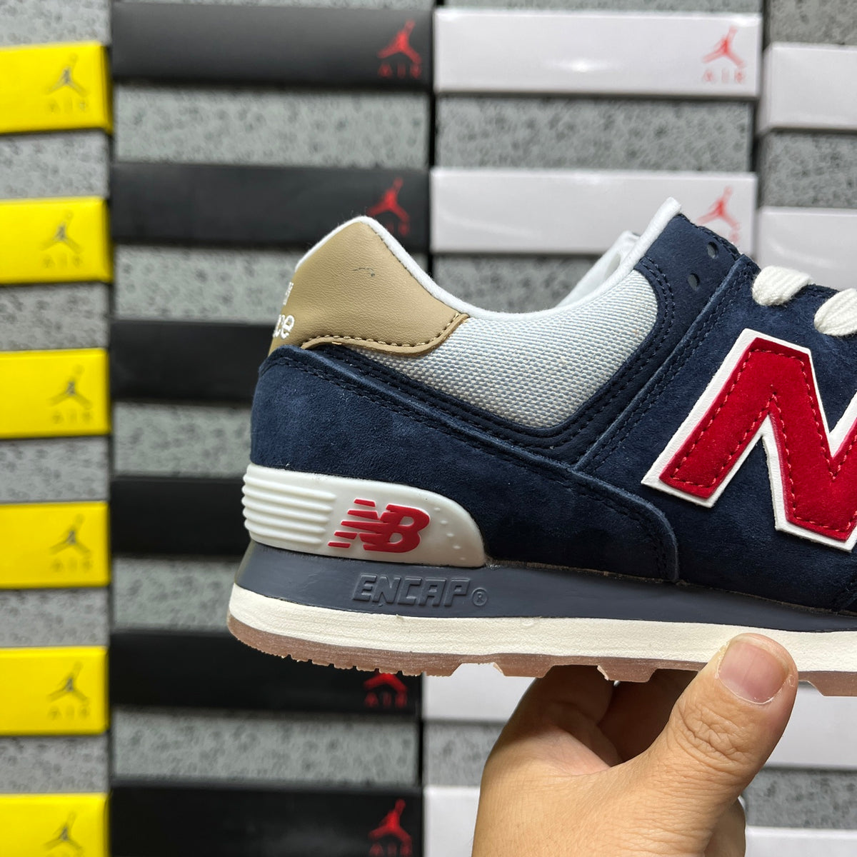 New Balance 574 'Bleu Marine Rouge'