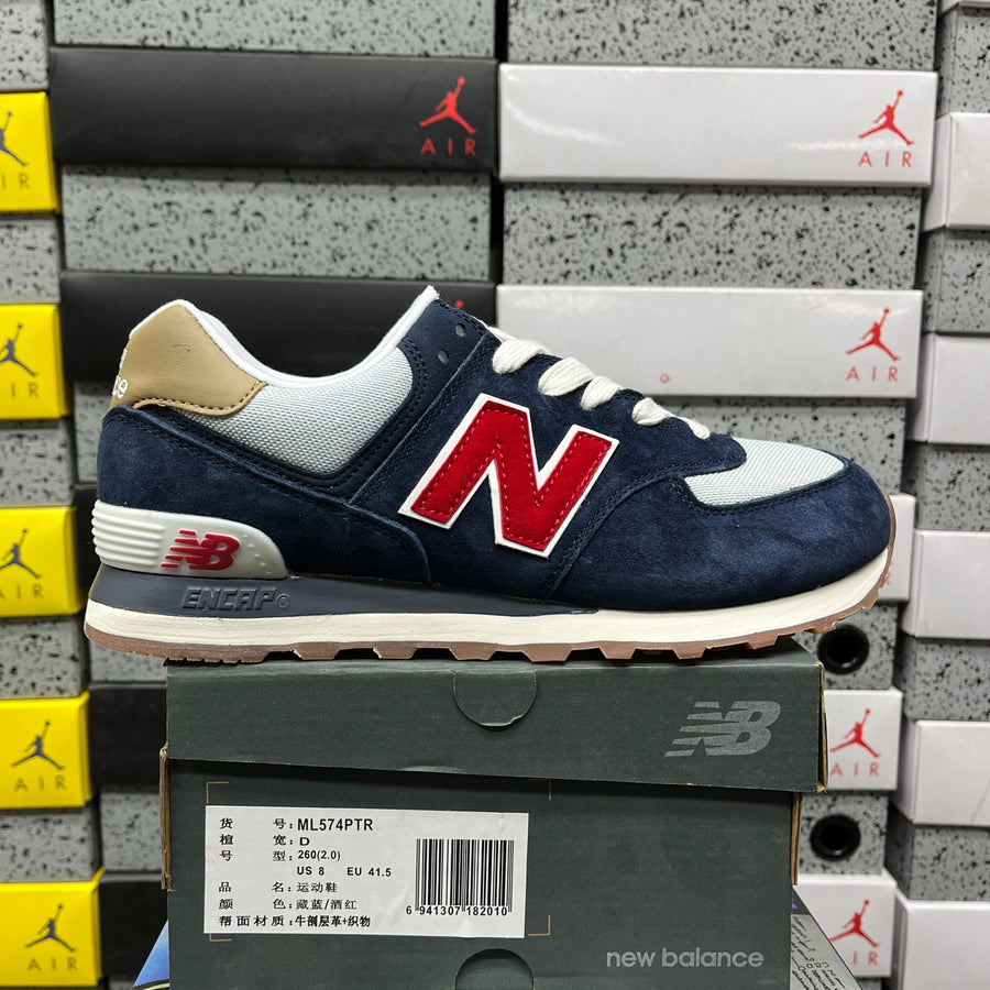New Balance 574 'Bleu Marine Rouge'
