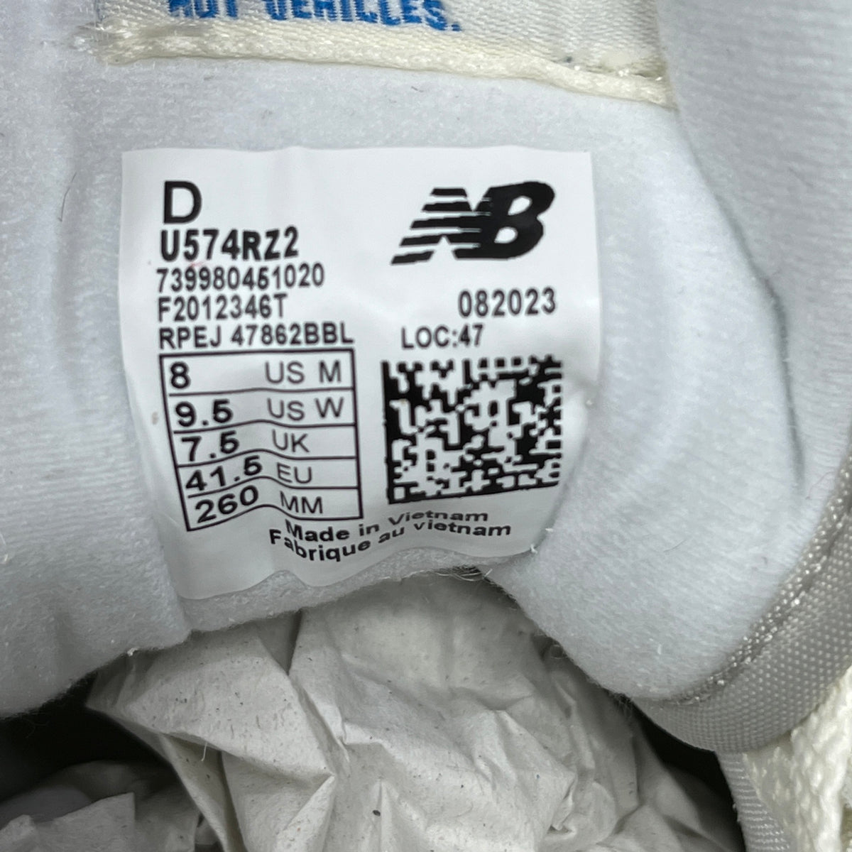 New Balance 574 'Gris Clair Blanc'