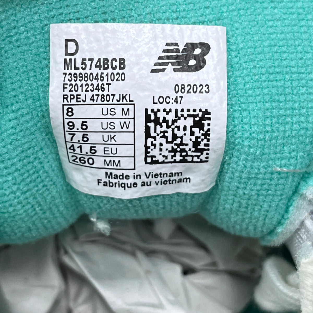 New Balance 574 'Gris Turquoise'