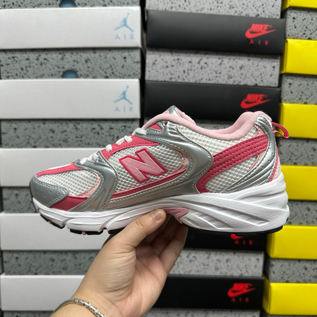 New Balance 530 'Blanc Rose Rouge'