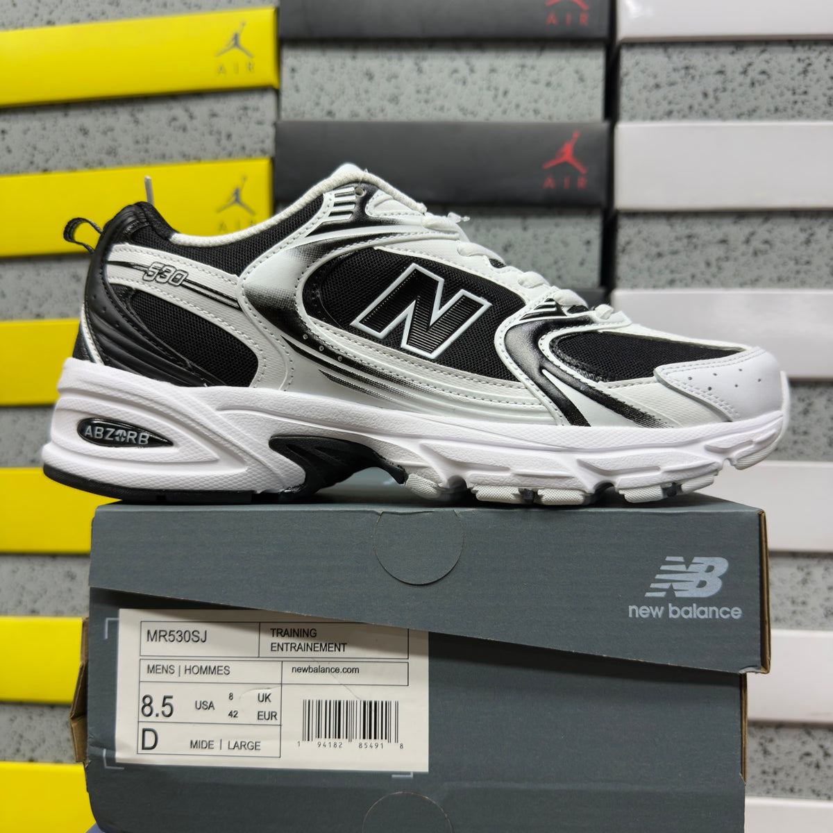 New Balance 530 'Noir Argent Blanc'