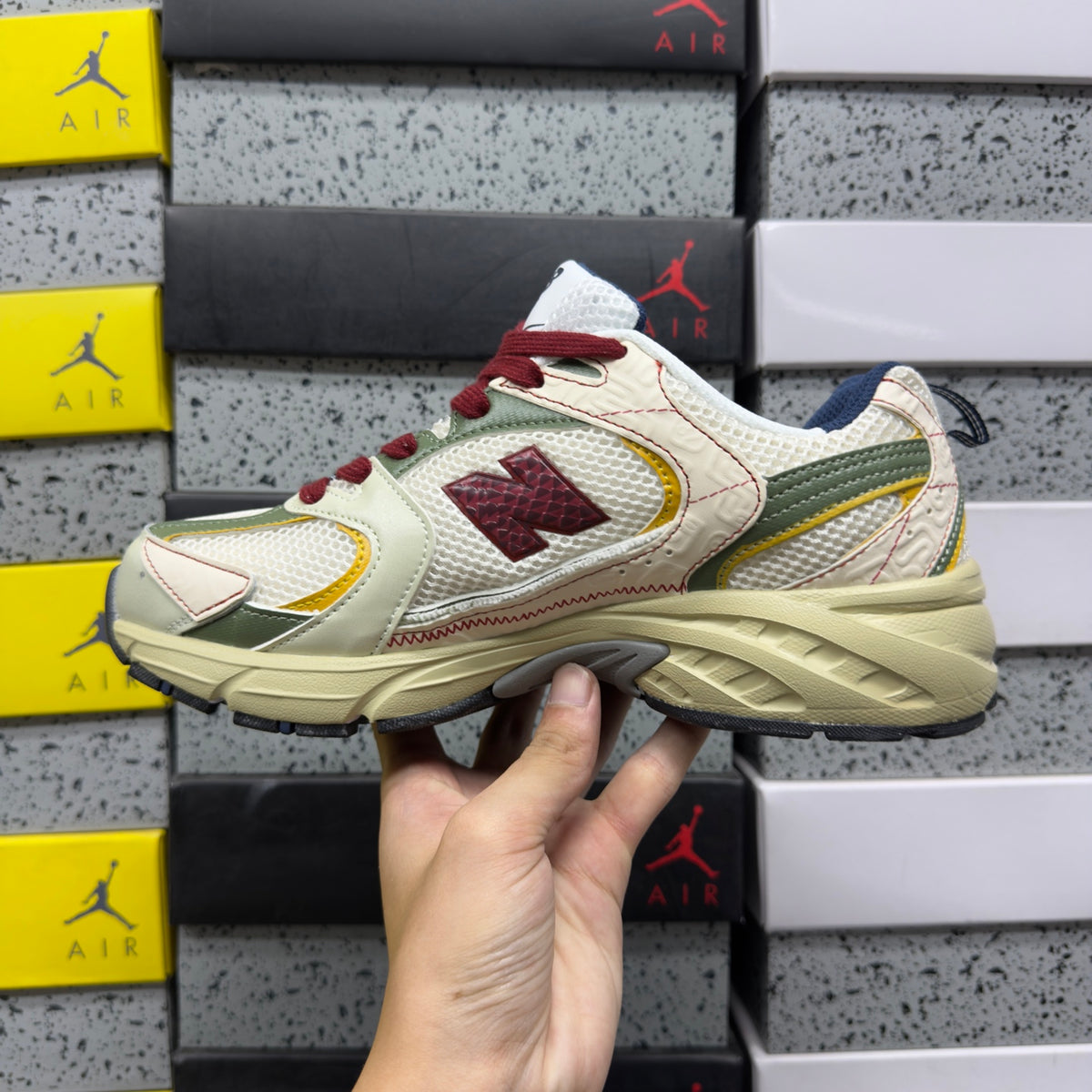 New Balance 530 'Blanc Bordeaux'