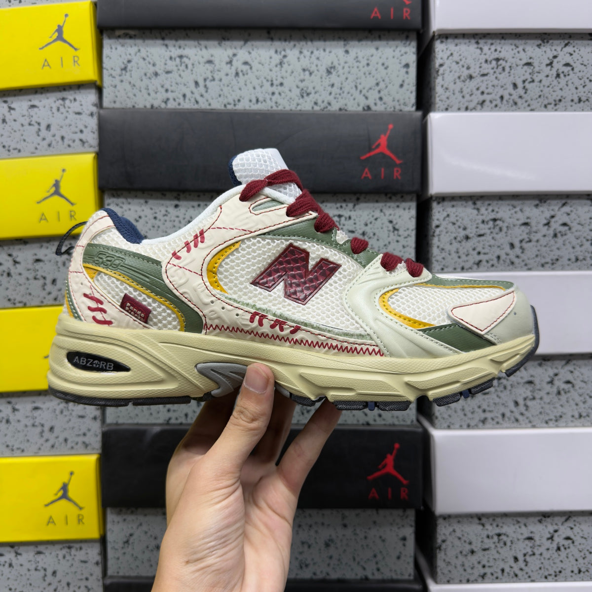 New Balance 530 'Blanc Bordeaux'