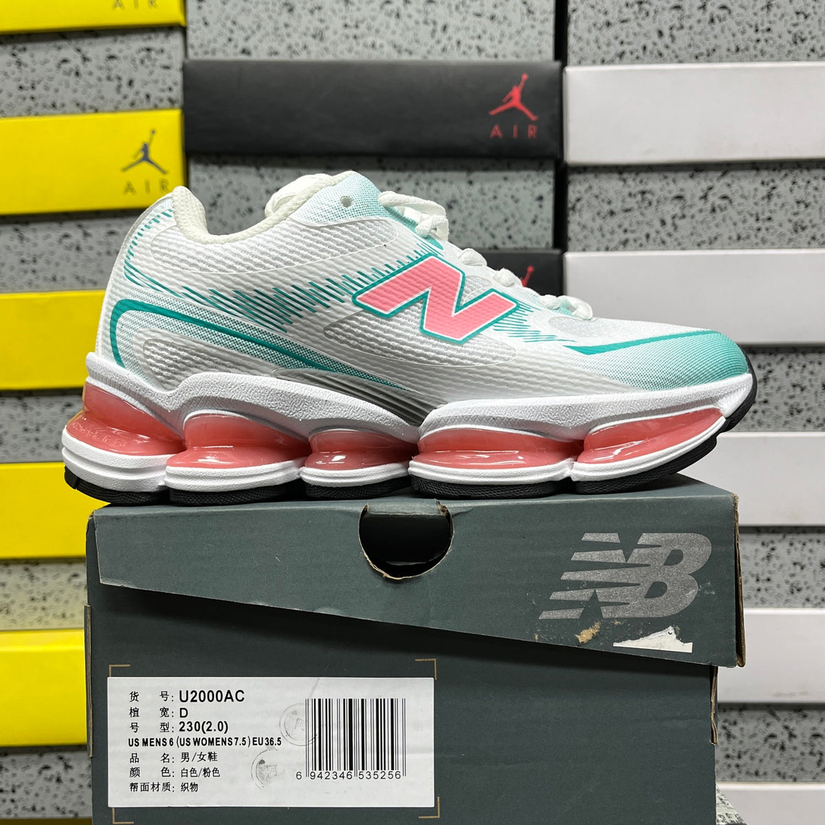 New Balance 2000 'Blanc Turquoise Corail'