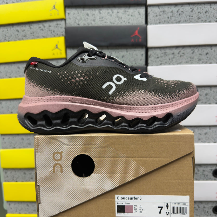 On Cloudsurfer 3 'Noir Rose Mauve' — vue 9