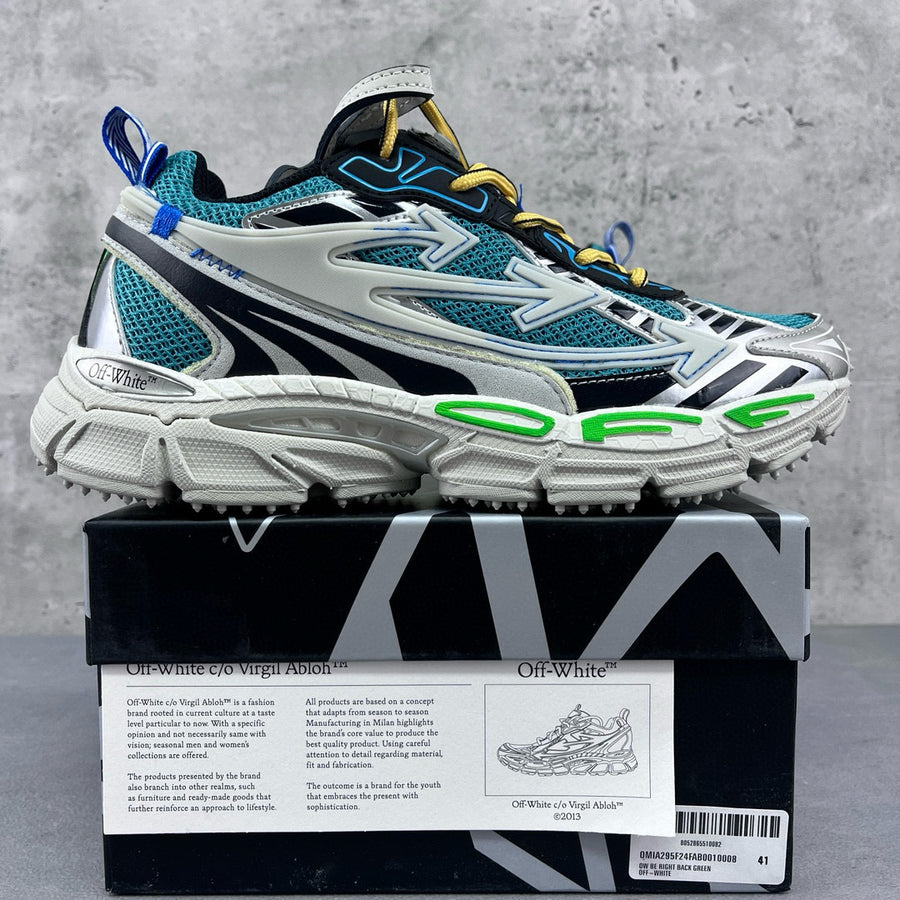 Off-White Be Right Back 'Turquoise Noir Vert'