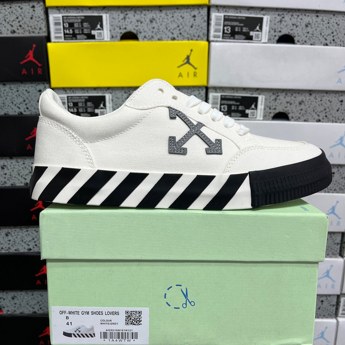 Off-White Vulc Low 'Blanc Gris Flèche'