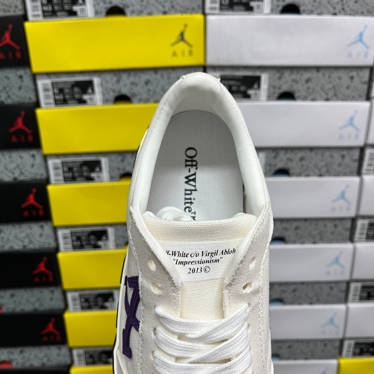 Off-White Vulc Low 'Blanc Violet Flèche'