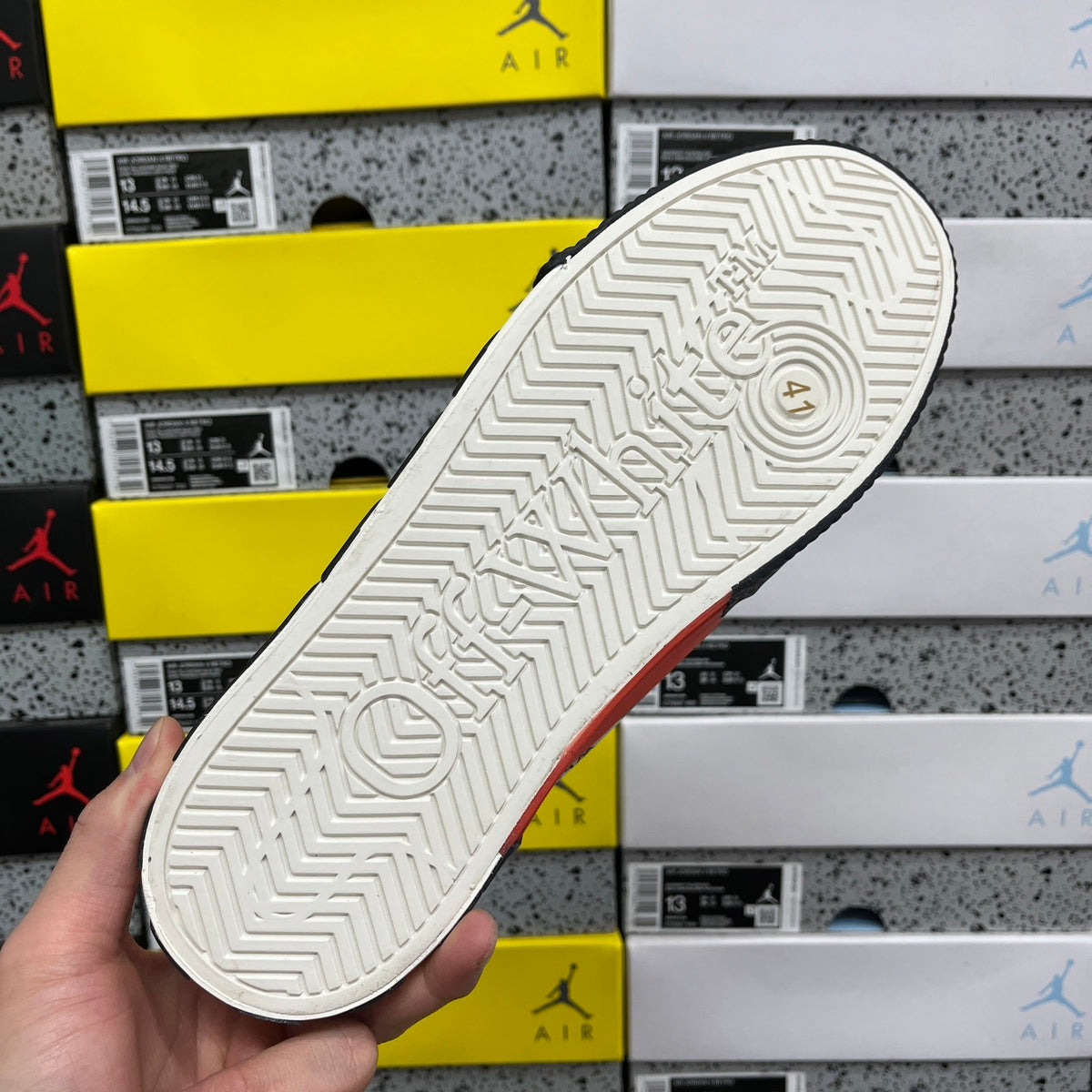 Off-White Vulc Low 'Blanc Vert Flèche'