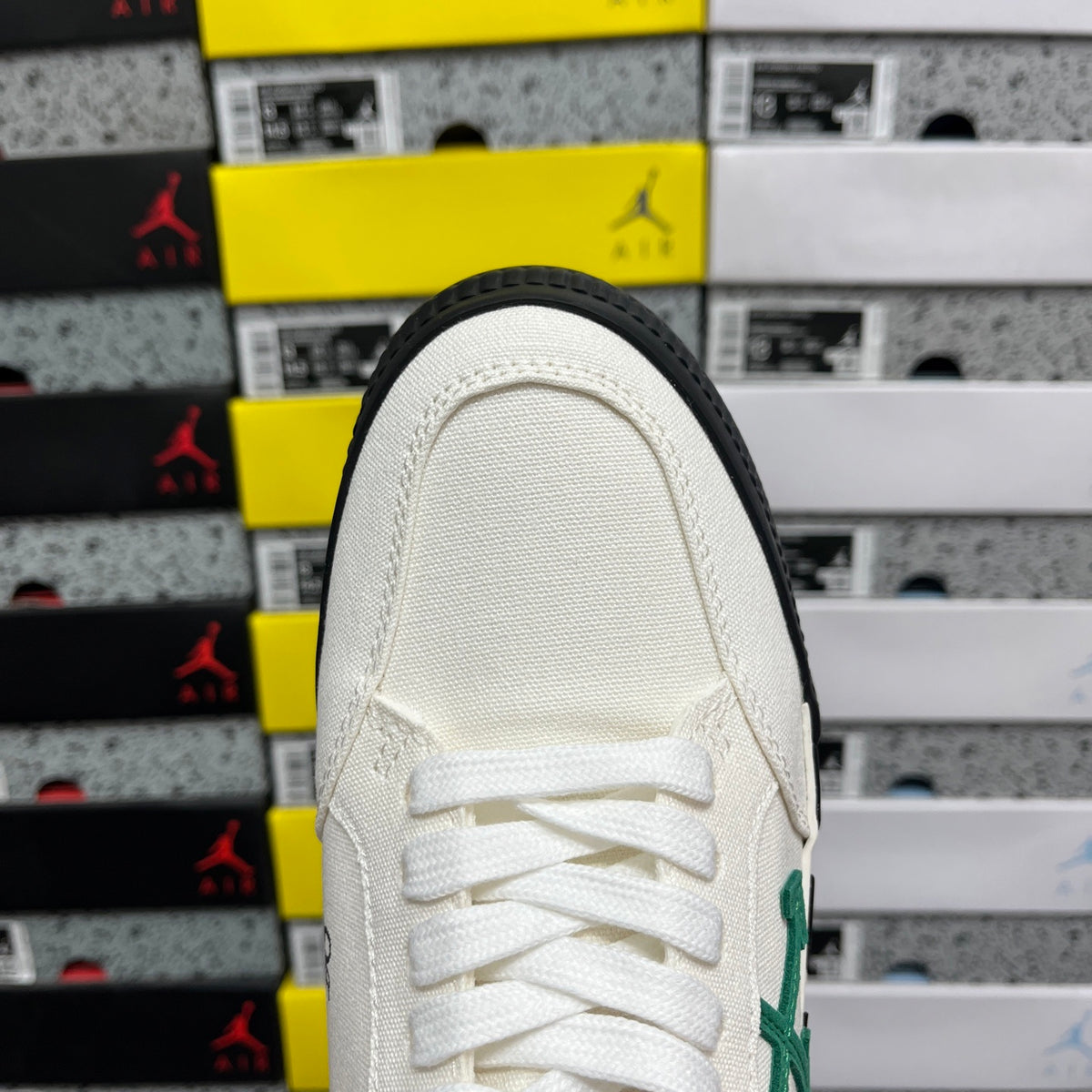 Off-White Vulc Low 'Blanc Vert Flèche'