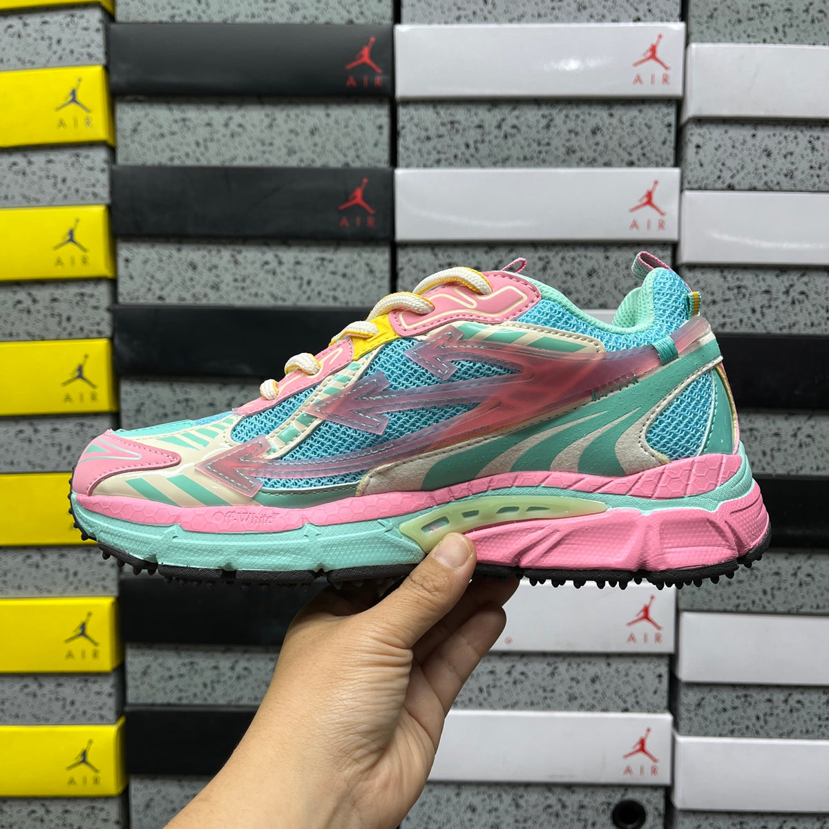 Off-White Be Right Back 'Turquoise Rose Multicolore'