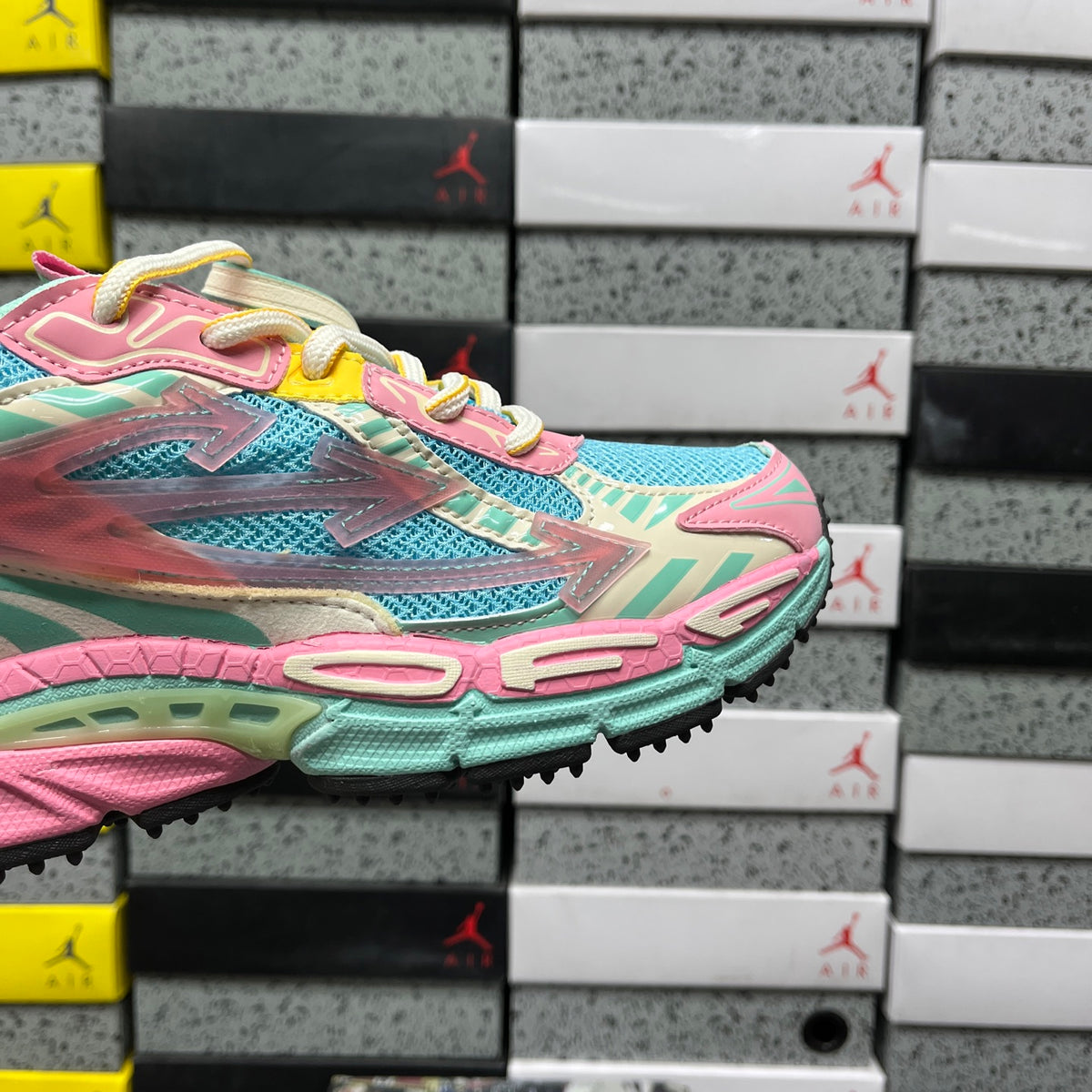 Off-White Be Right Back 'Turquoise Rose Multicolore'